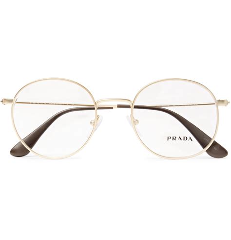 prada gold lenses eye glasses|prada eyeglass frames 2020.